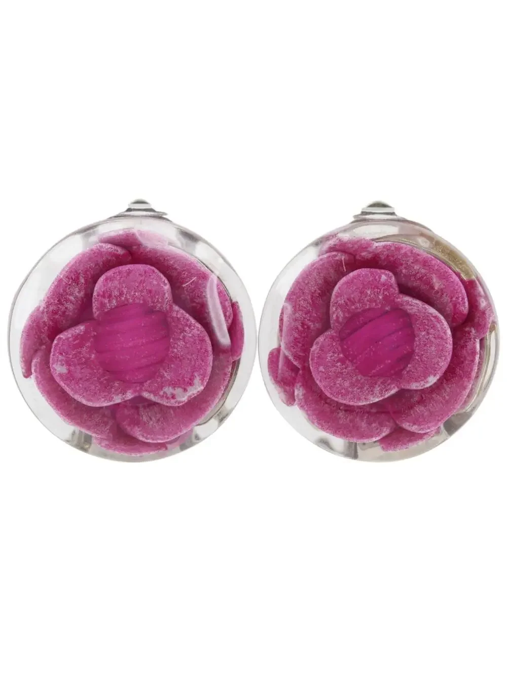 Chanel Camellia Clip-On Earrings #327465C50B